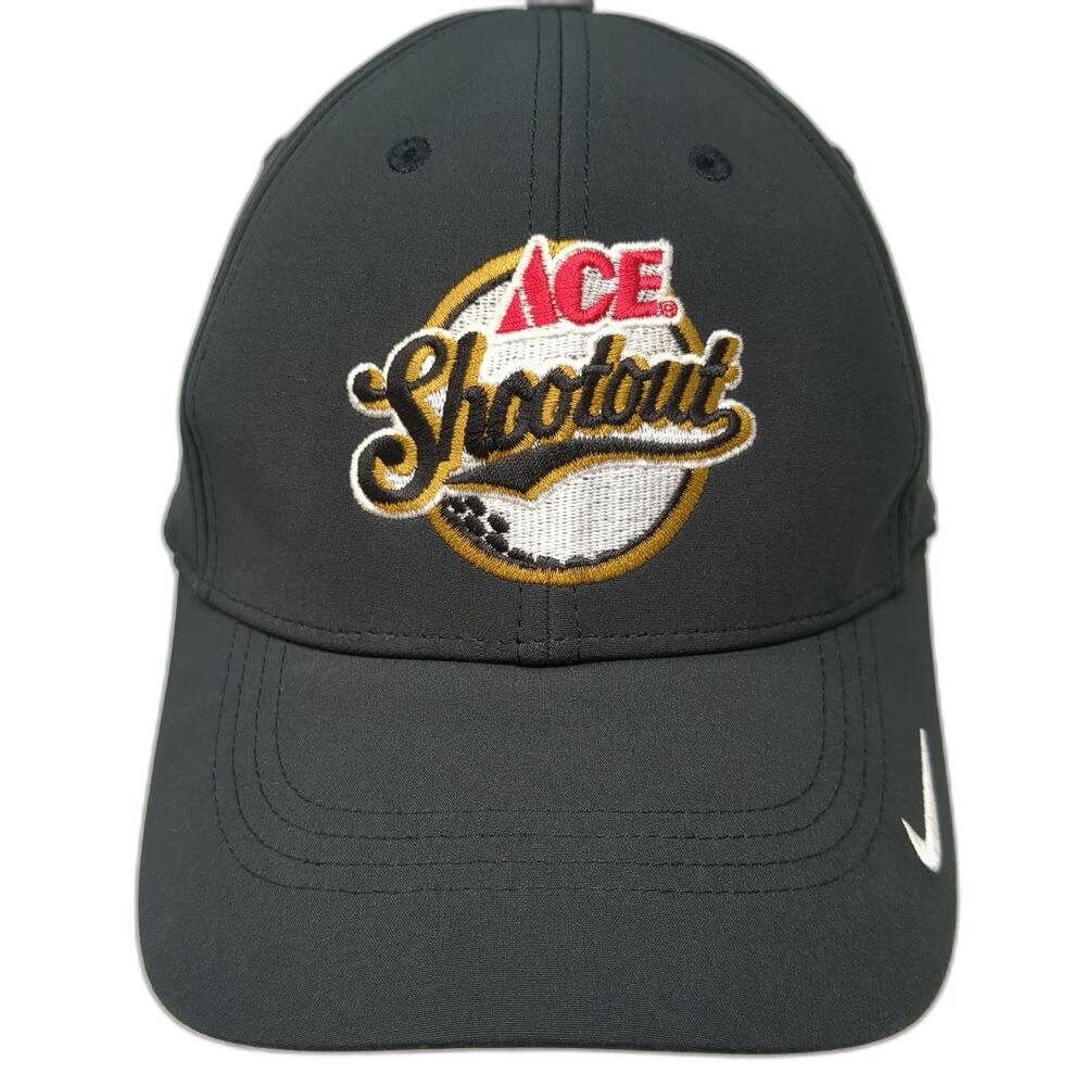 Nike Baseball Cap Black One Size ACE Shootout Golf Dri-Fit Strapback hat